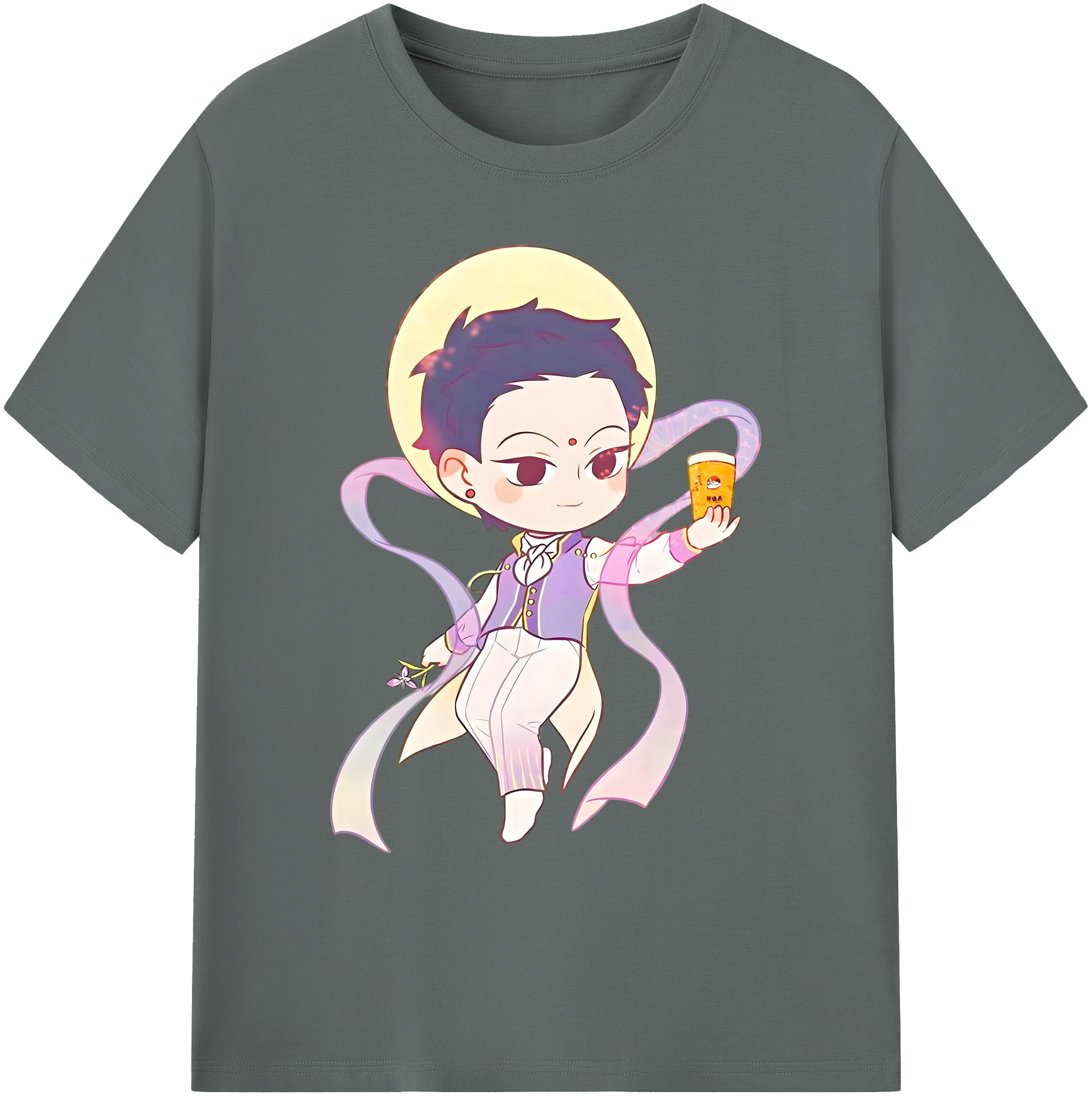 （画像用） Ne Zha 2 ナタ 魔童の大暴れ 綿100％ メンズ半袖Tシャツ｜肌触りやわらか＆通気性